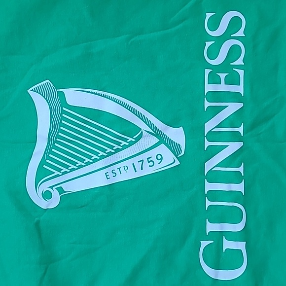 Guinness Kelly Green T Shirt Large - Picture 3 of 5